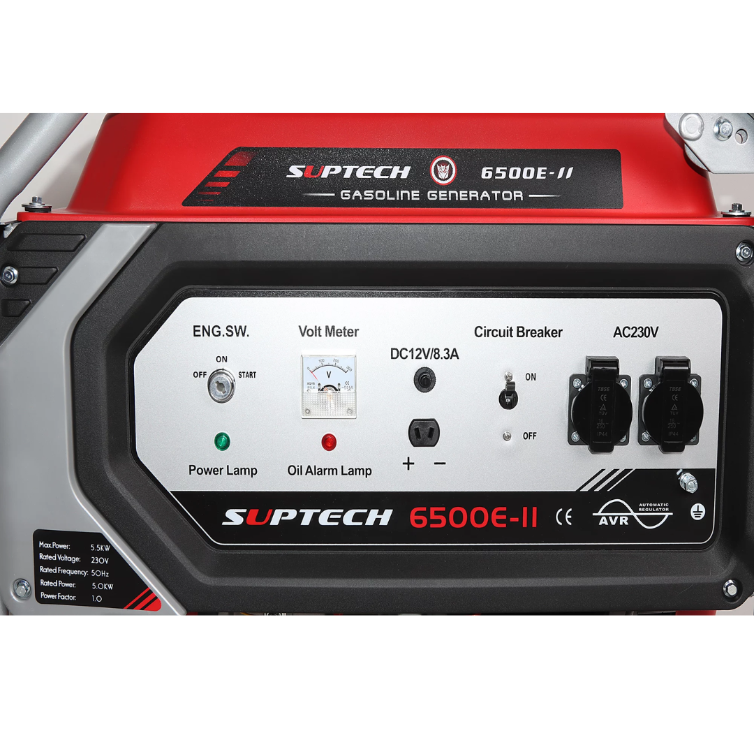 Benzininis generatorius SUPTECH 6500E-II (vienfazis)