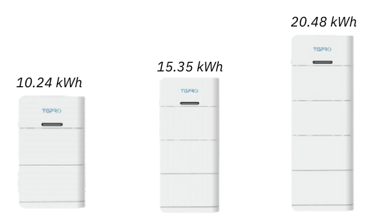 TGPRO Akumuliatoriai baterijos 15.36kWh